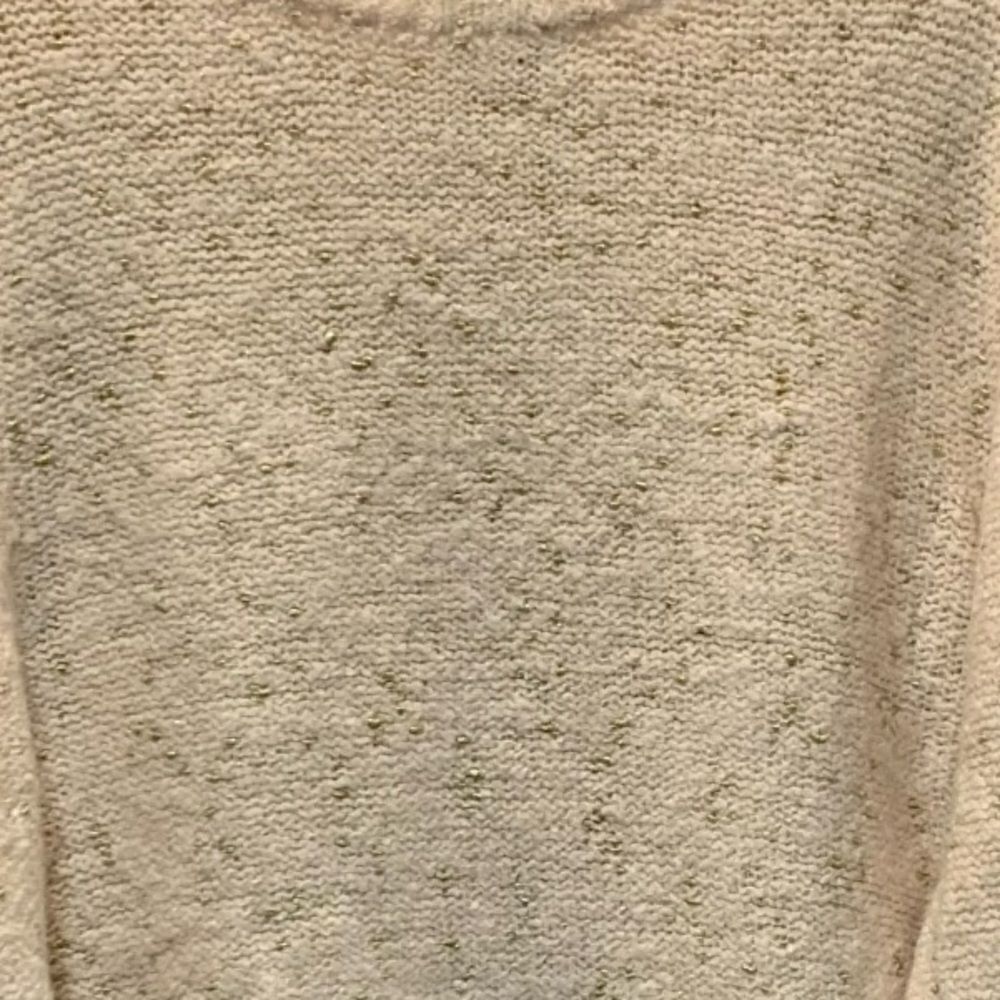 NWT Vylette Womens Sweater  Blush Pink Gold Metallic Puff Long Sleeve… - Picture 9 of 13